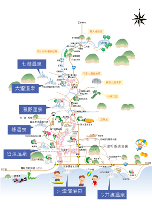 河津溫泉地圖