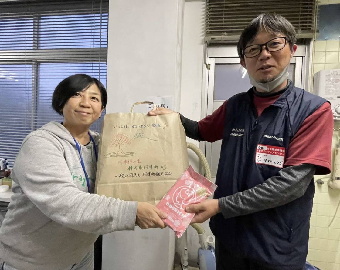 石川県穴水町の被災されている方へODORIKOマスク～少し早いクリスマスプレゼント